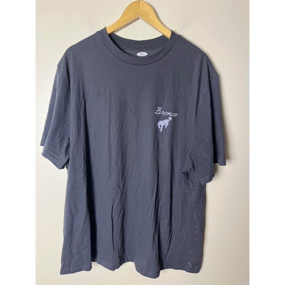 Ford Bronco Graphic T-Shirt Black Mens 2XL Cotton Blend Short Sleeve